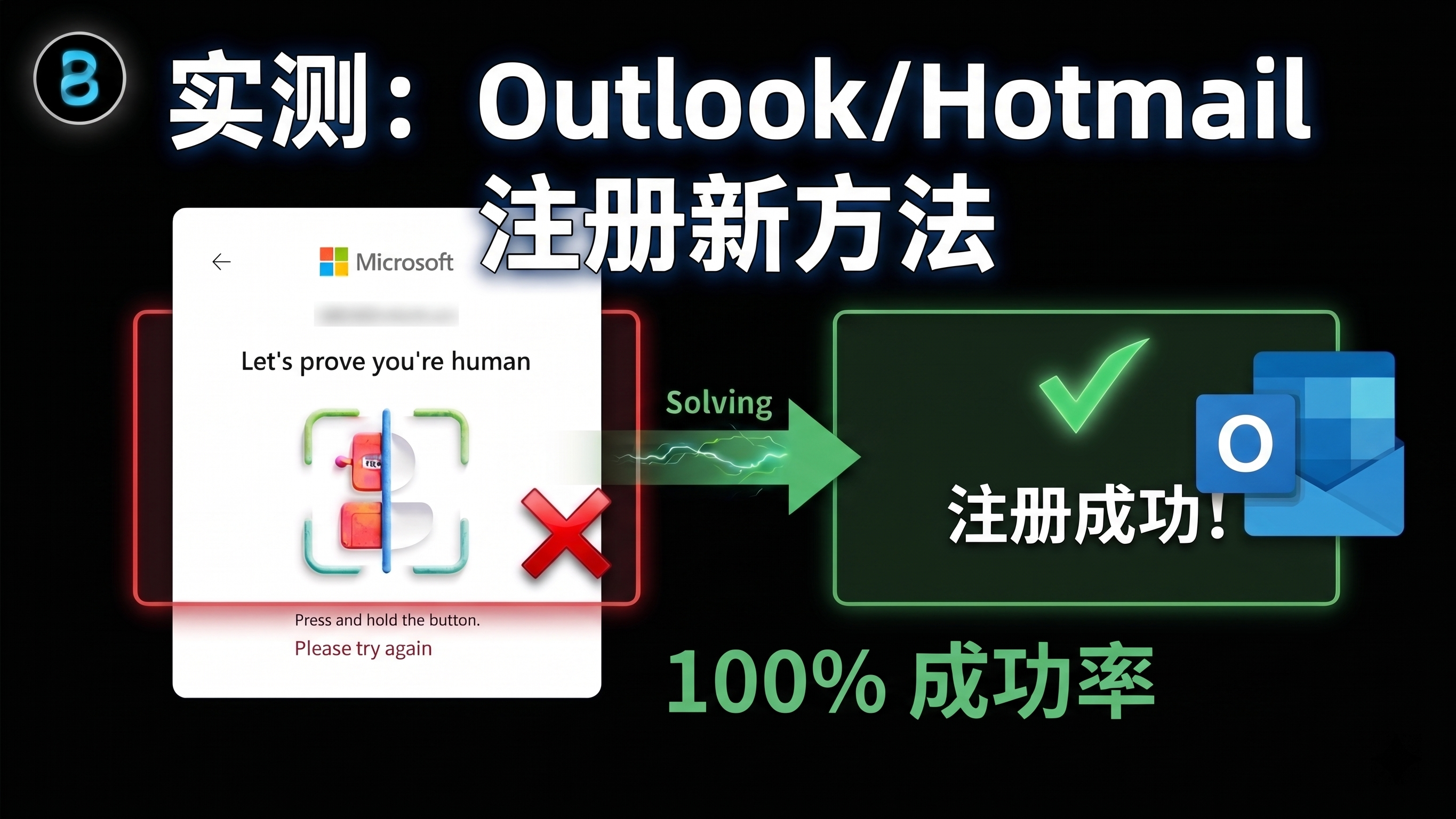 实测：Outlook/Hotmail 注册新方法，官方通道 100% 成功率